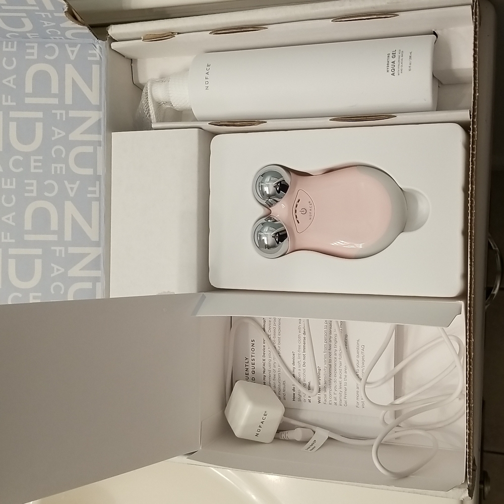 Pink mini nuface toning device